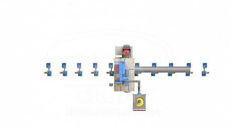 Проходная дробеметная установка для труб SPK D T